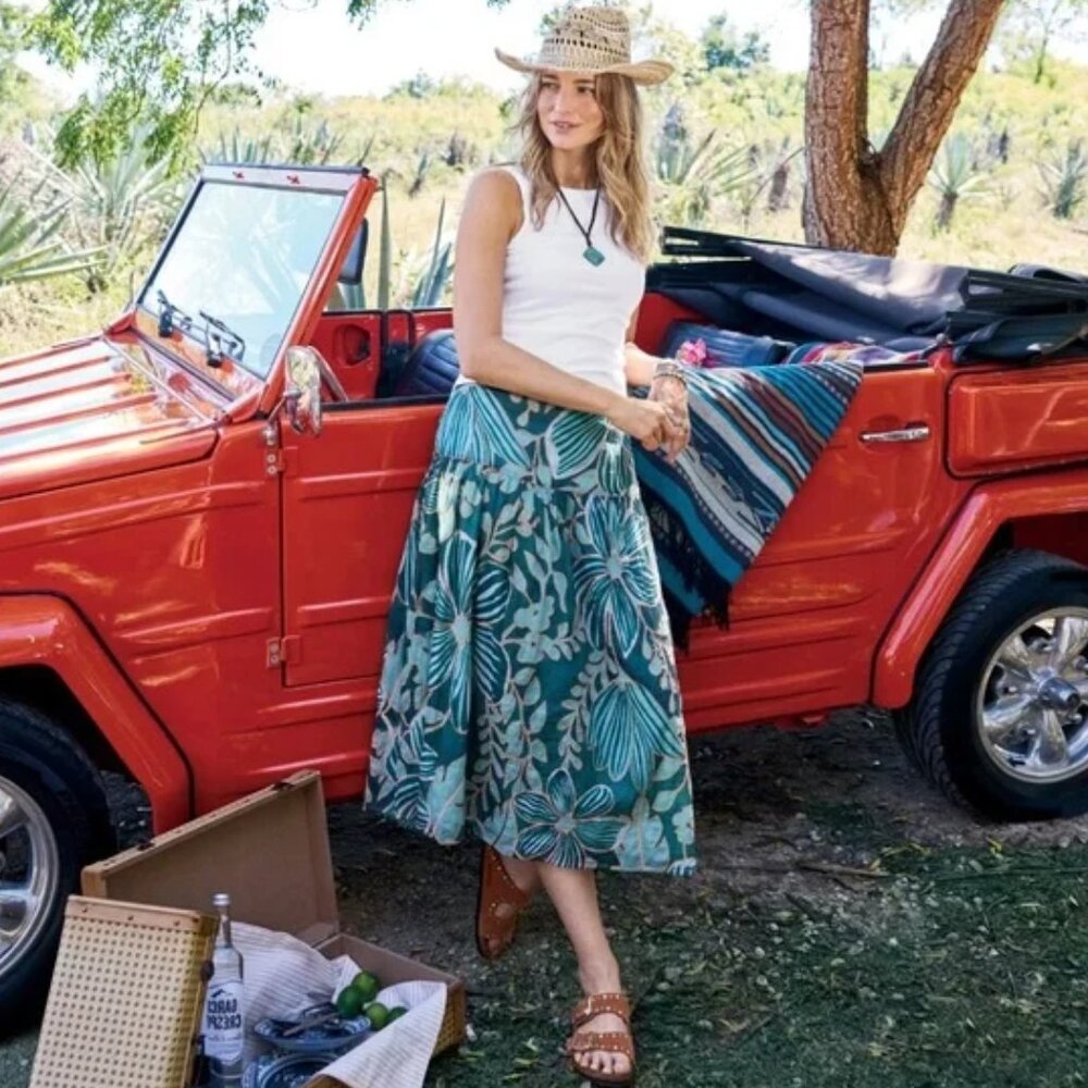 Marie Oliver Owens Floral Skirt